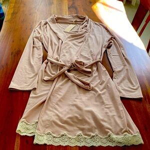 NWT Eberjey Modal Robe Rose Pink Size Small